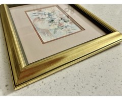 Vintage Watercolor Matted And Framed “Summer Color” Artist Lula Desiree Platt
