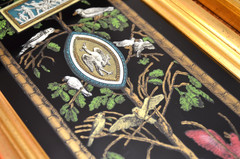 Pair of Late 19th Century Neoclassical Reverse Paintings on Glass Roman / Greek