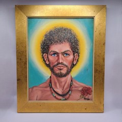 Original Delmas Howe Oil on Canvas 11” x 14” Portrait Southwest Gay Interest