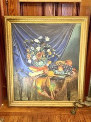 Large AMERICAN/CLEVELAND SCHOOL Early 20th Century Oil Painting Framed Canvas