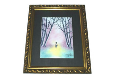 NICE Vintage DOM MINGOLLA Enamel on Copper Painting Signed #1