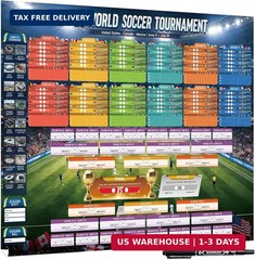 Extra Large World Cup Schedule Poster 2026, 39.4″ X 27.6″, 1 Pc World Cup Mercha