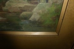 Early Fukutaro Terauchi (1891-1964) 17×20″ Japanese Oil Canvas Painting Original