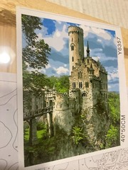 LIN-A-LEX PAINT BY NUMBERS FOR ADULTS/KIDS CASTLE, Y6357, NIB, 16″x20″ on Wood!!