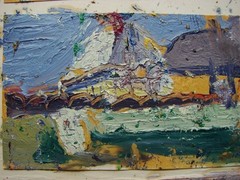 Ukrainian Soviet USSR Oil 11 Paintings postimpressionism landscape sketch etude