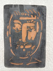 Pablo Picasso – Madoura edition terracotta plaque ‚Visage d’homme‘