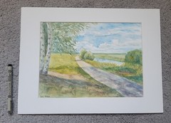 Eastern Europe nature. painting by me. Watercolor. 16×12 in