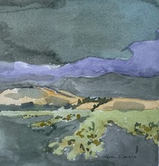 New Zealand, Burkes Pass / 9″ x 12″ / orig. W/C / Mimi Davis