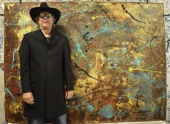Pollock/Richter style Professional Painting 84”X62” (7 Foot) Abstract Modern XL
