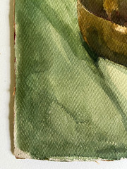 Antique Still Life Watercolor Art Painting by Hazel Frazee, Chicago