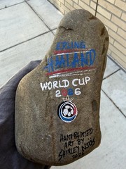 Haaland Norways GreatWorld Cup 2026 Painted On A Norway Shaped Rock Approx 8x5x3