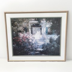 Framed Abbott Fuller Graves Doorway & Garden Vintage Floral Decor
