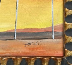 Salvador Dali 1904-1989 Oil on Canva In style of Hand Signed Amazing Painting