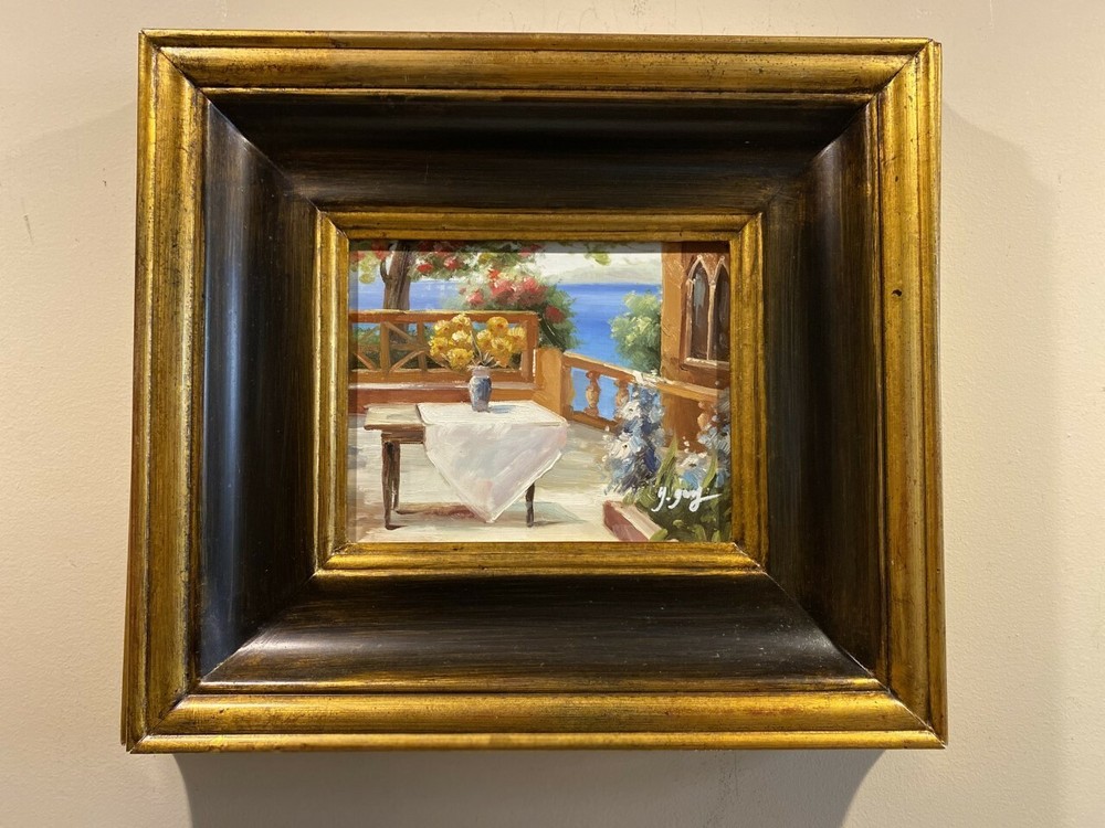 AMALFI COAST, ORIGINAL ON CANVAS, SIGNED, FRAMED