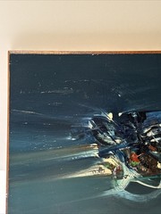 SERGIO MOYANO PAINTING 1960’s ABSTRACT EXPRESSIONISM MODERNISM LISTED FAMOUS Oil