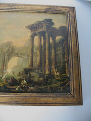 Pannini Roman Ruins Parma Italy Industry Promotion Give A Way Fake Oil Painting