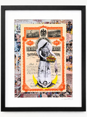 Mexican Tehuana Collage Pop Art Artwork Comics Oaxaca Virgin 1903 stock