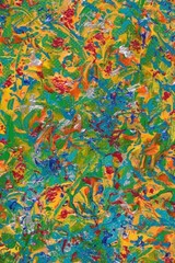 Abstract Painting Original Art Turquoise Blue Wall Art