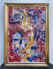 Rolf Gjedsted Abstrakte Komposition Moderne Kunst aus Kopenhagen Dänemark 81×58