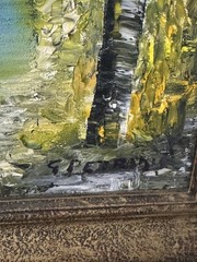 Signed unknow artist oil painting art