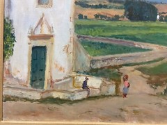 Georges Andre Klein (French 1901-1992) Portuguese Village with Church O/C Signed