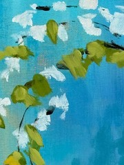 Floral Still Life Original Acrylic Painting 9×12 Wall Art R Stevens