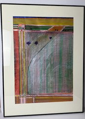 1989 Original Ali Moshiri Painting 19″ x 27 1/4″ Image Iranian Artist