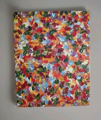 ORIGINAL ABSTRACT OIL PAINTING „Kaleidoscope Of Booms“, Canvas Panel- 11×14 in