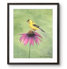 Goldfinch 02 8″x10″ Hand-Painted Watercolor Giclee Print, Unframed
