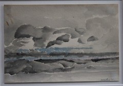JULIUS GOLDSTEIN LANDSCAPE WATERCOLOR