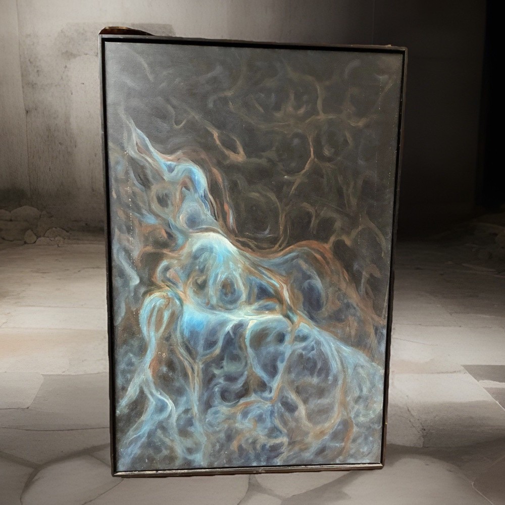 Judy Welch Oil On Canvas Nebula Study #3