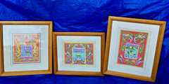 3 RARE original celtic/nordic folk/myth art, pencil ink, signed by artist GORDON