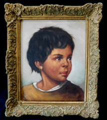 ITALIAN SCHOOL FINE VINTAGE SIGNED M. MARINI ORIGINAL OIL PAINTING