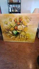 Carlo Of Hollywood Oil Painting,4′ X 5′, no frame, Signed Sofa Original Painting