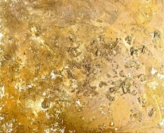 Bird Soaring In Golden Sky, Original On Wood 19 L By 23 1/2 Inch Wide