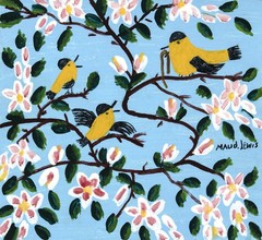 Maud Lewis (Handmade) Signed Oil Painting on Canvas 16×20 in Naive Art ..