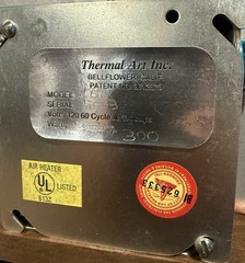 Thermal Art Inc. Vintage Collection, Mid Century, Oil Paintings Electric Heater