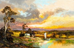Heinz Ludwig Munnich (German,1921-1978) oil painting 153505