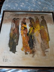 Gino Hollander Oil Painting on Canvas 24×24 -1972