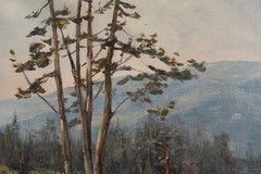 Beautiful Oil Painting „Mountain Landscape“ by Jan Sklenar (Czech, born 1931)
