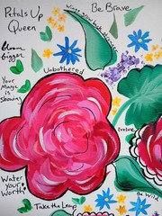 Petals Up Queen 9×12 Thick Watercolor Paper Original Art Abstract Expressionism