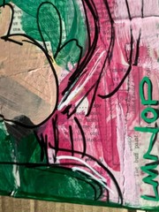 Comic Strip Vintage Mixed Media Pop Art Original Canvas Painting 11×14 Lucy
