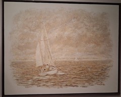 Listed WILLIAM TACKE (1930-2025) 28×22 original acrylic canvas