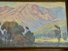 F Crayson Sayre 1922 California Landscape Serigraph Signed.