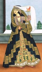 A Persian Qajar Woman – Hand Miniature Qajar Painting On Paper 6.5×10.5 Inches