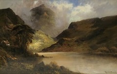 Alfred De Breanski 1848-1928 Signed Loch Eck Scotland Landscape Oil Painting