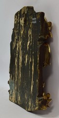 18th century, RUSSIA, antique icon, carved, St. Catherine, oil, 20.0 × 13.8 in