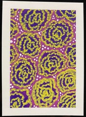 ACEO Original Flowers Plant Leaves Petal Mini Painting Small Art OneCraftyLady