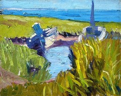 Nantucket Inlet 1936 by Evelyn Runsey Lord 1877-1963, listed NY artist