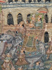 Original Mughal Painting from India“ Ceremonial Parade (160 High X 225 Cm Wide)